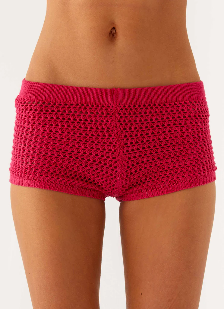 Lukella Mini Short a Maglia - Rosa Fuoco