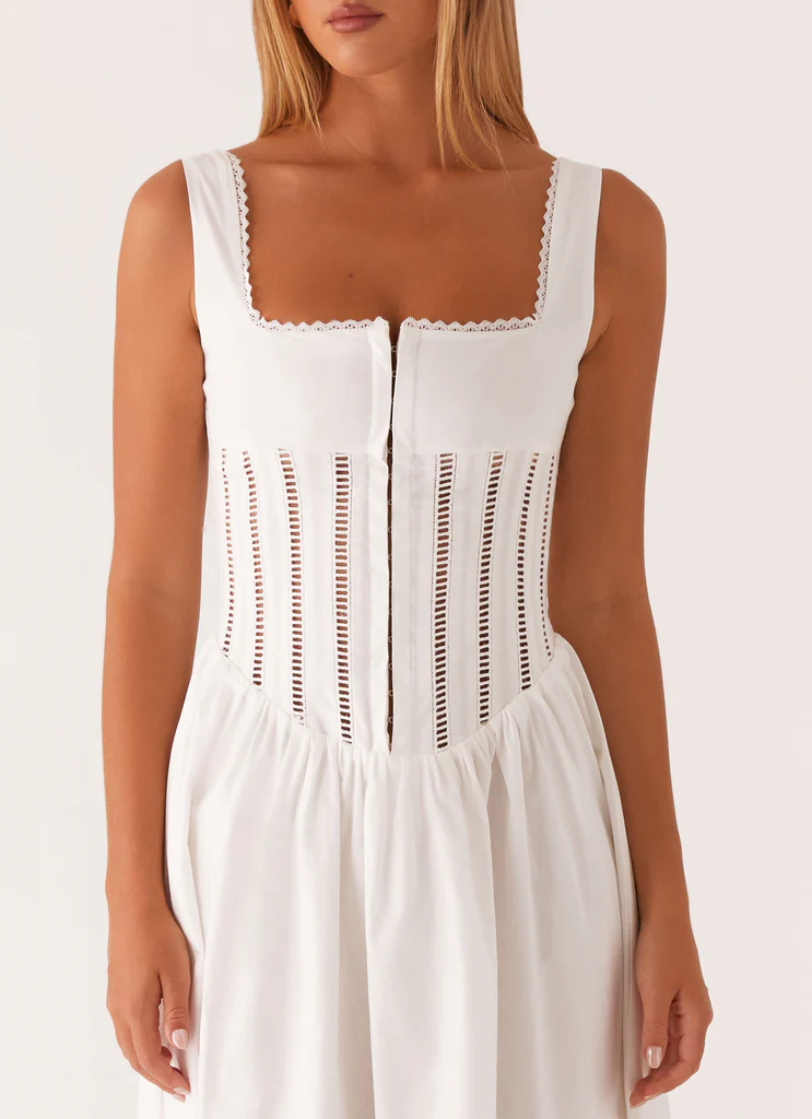 Vestito Midi in attesa di te - Bianco