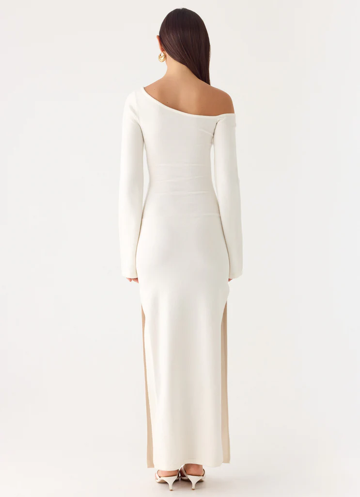 Kova Knit Maxi Dress - Bianco