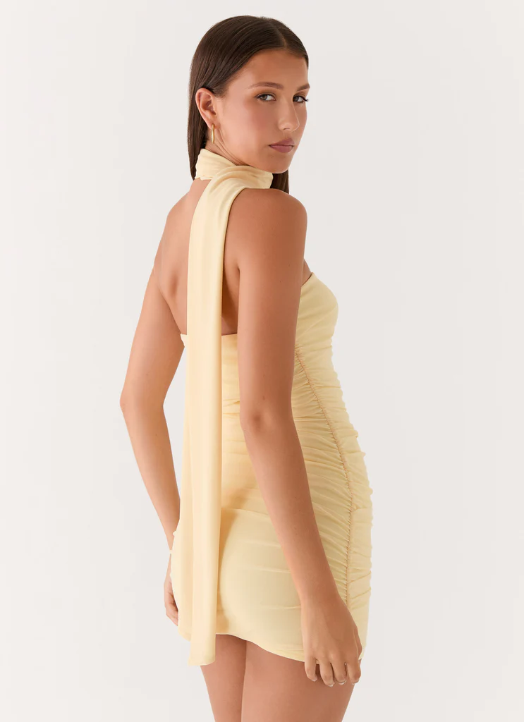 Breaking News Micro Mini Dress - Giallo