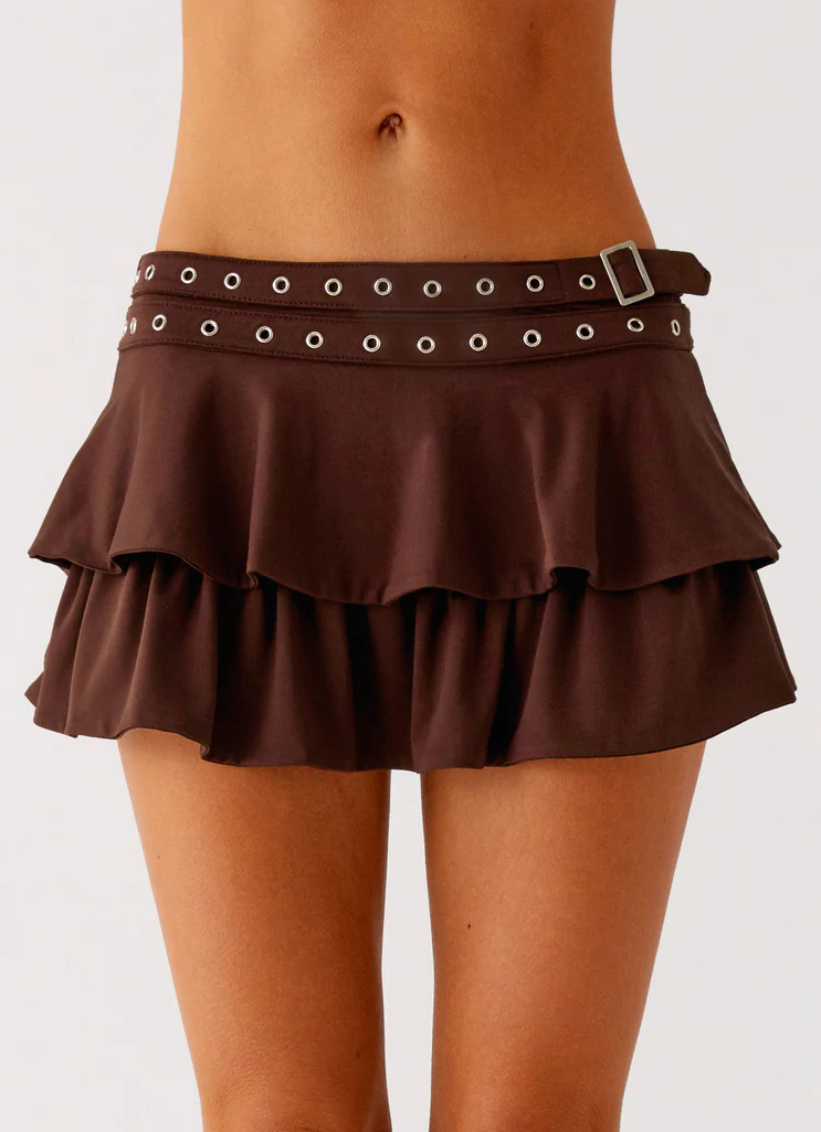 Mini Skort Cintura Prologue - Cioccolato