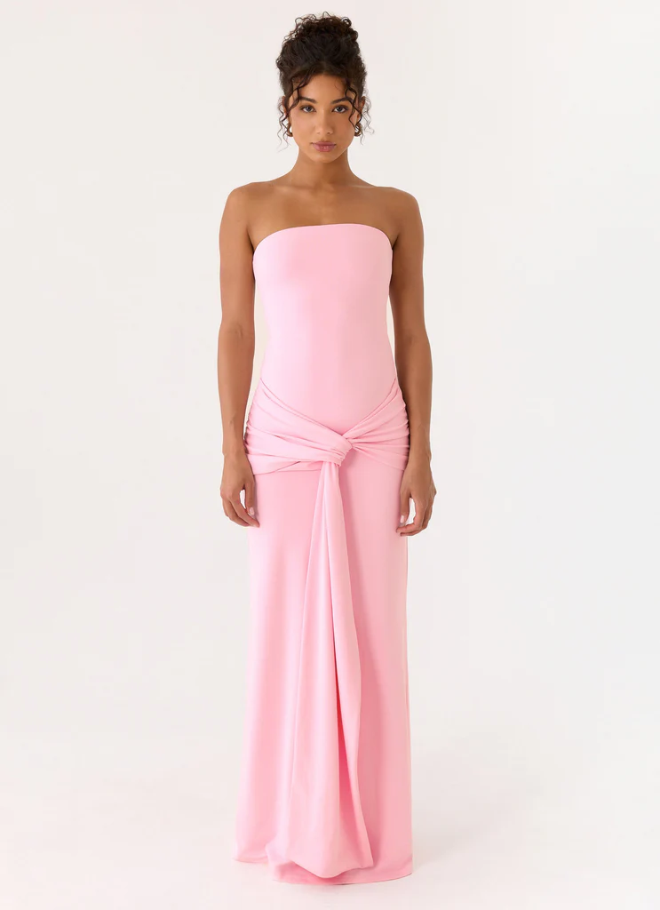 Abito Maxi Senza Spalline Sandrine - Rosa
