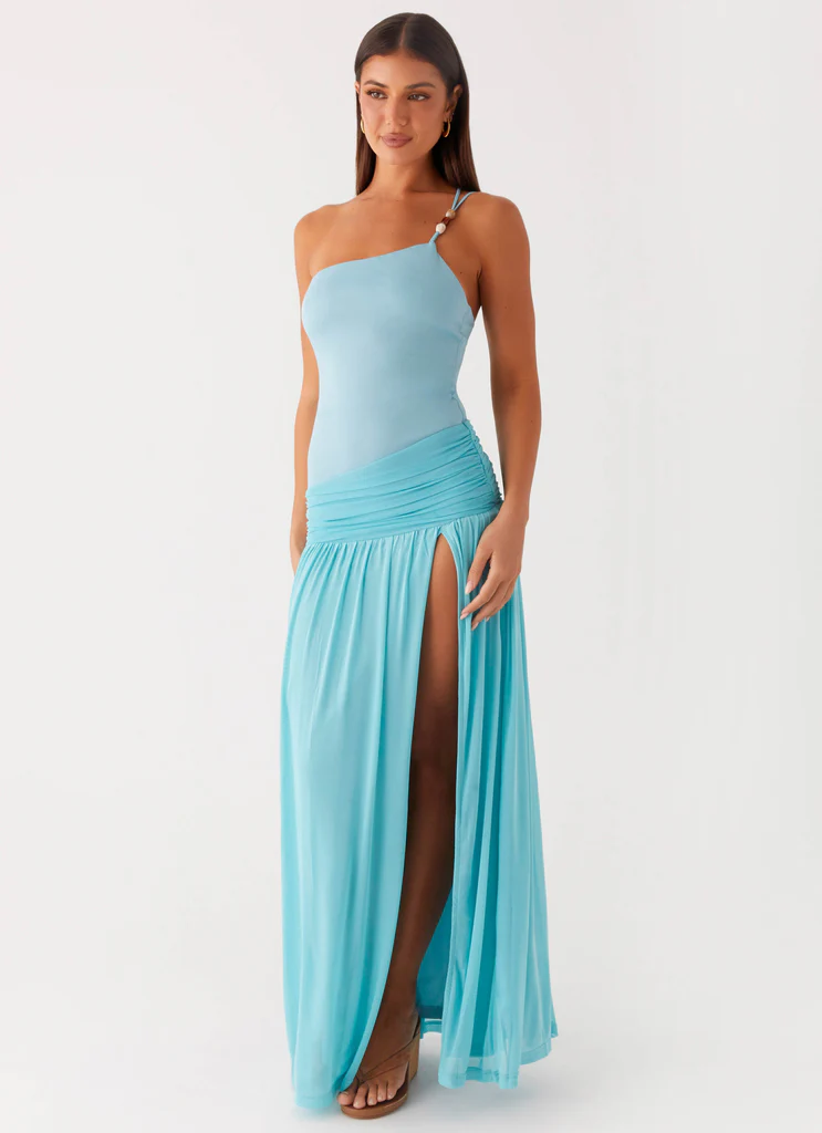 Aurelia Maxi Dress - Azzurro