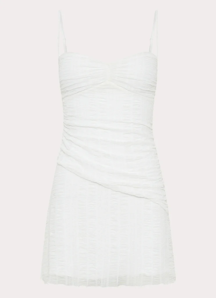 Mini Vestito in Rete Arden – Bianco Mini Vestito in Rete Arden - Bianco