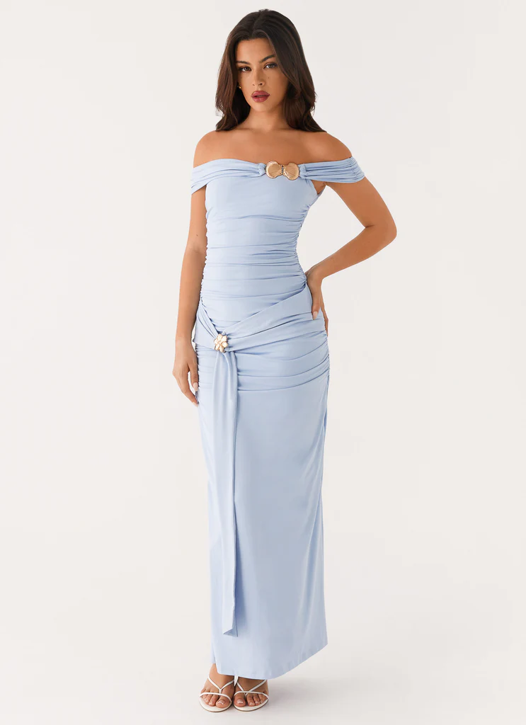 Abito Maxi Majorly - Blu