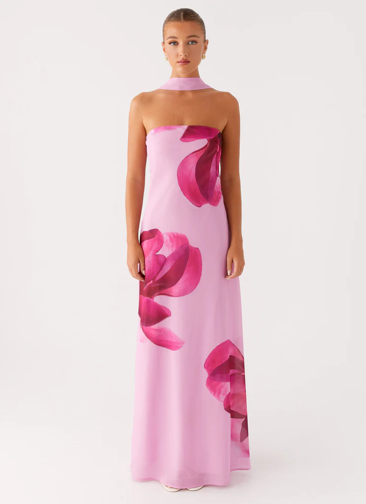 Vestito Maxi Prim - Rosa Pastello