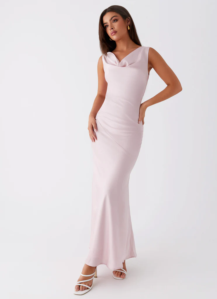 Abito Maxi in Seta Be Mine - Rosa Mauve