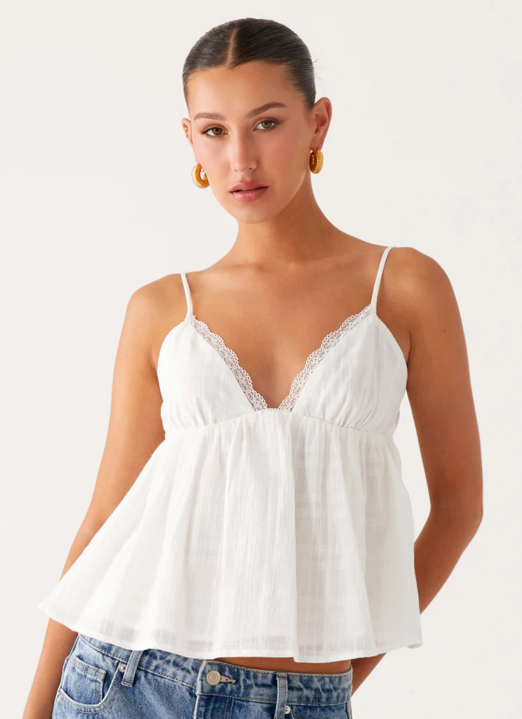 Top Cami Obliviate - Bianco
