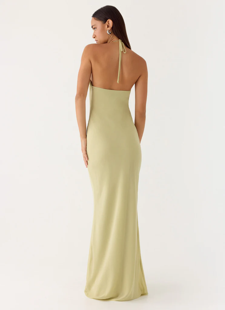 Abito Maxi Anouk Halter - Sage