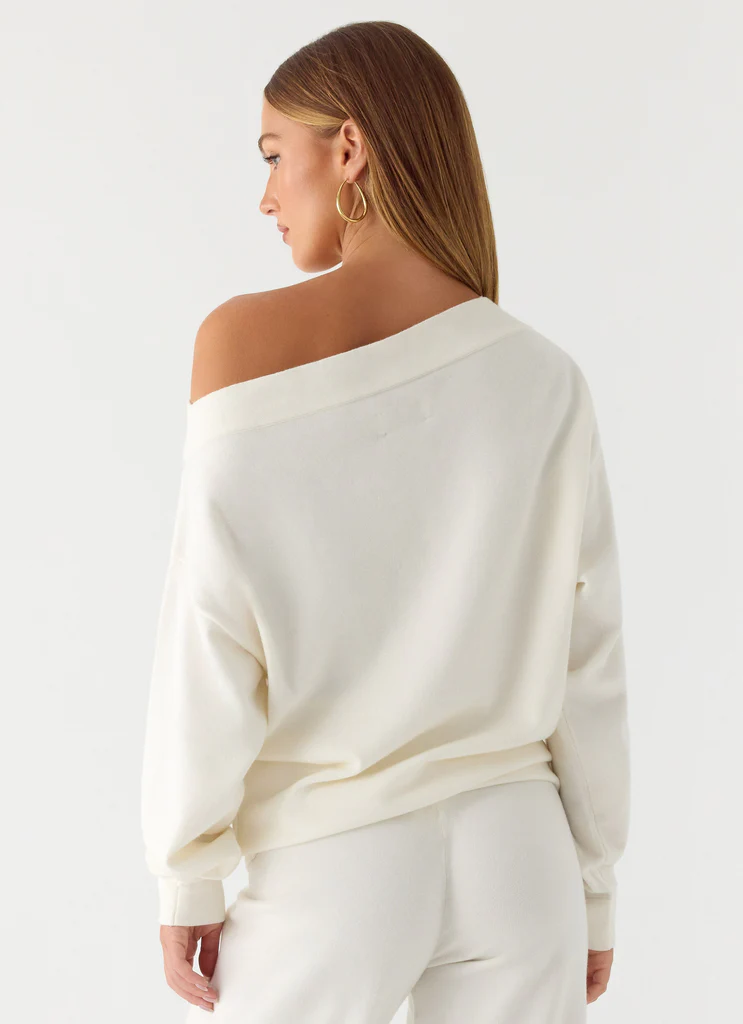 Sherlee Maglione in Maglia - Bianco