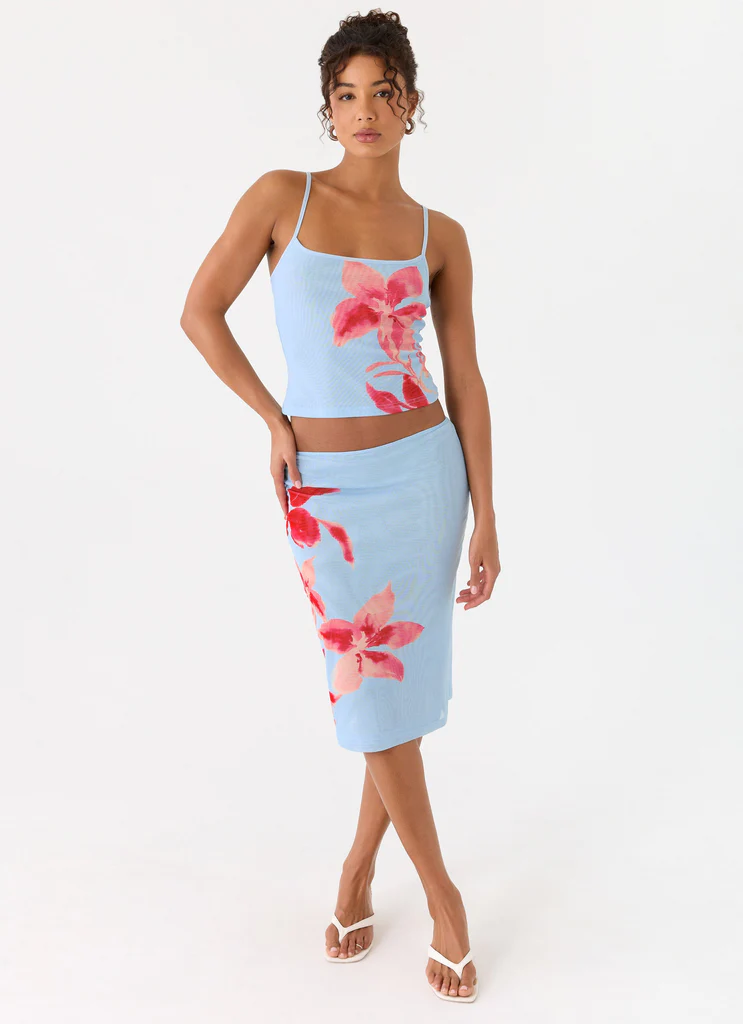 Top Cami Tamia - Blu Petalo