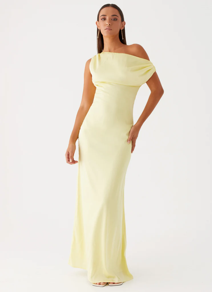 Vestito Lungo in Seta Heart Of Glass - Giallo