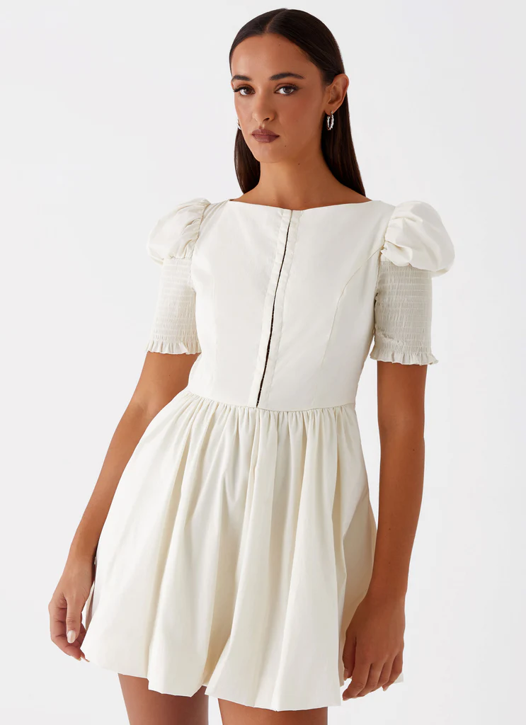 Enya Mini Vestito - Avorio