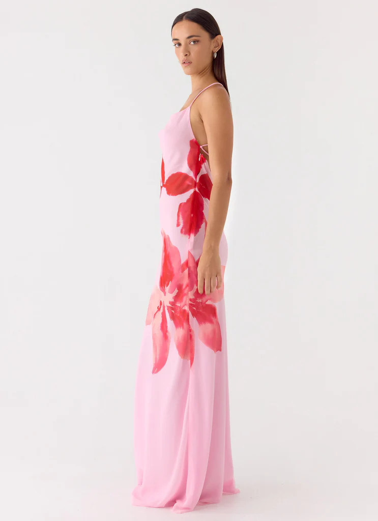 Gonna Maxi Jasmyn con Colletto a Camicia - Petalo Rosa