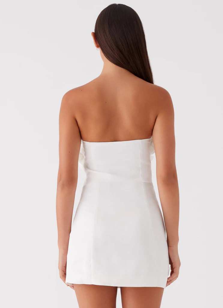 Vestito Mini Bouquet Dream - Bianco