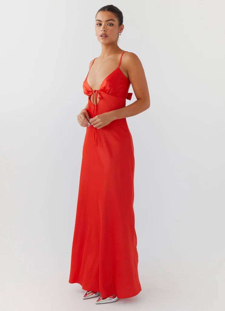 Abito Maxi in Seta Flora - Agrumi