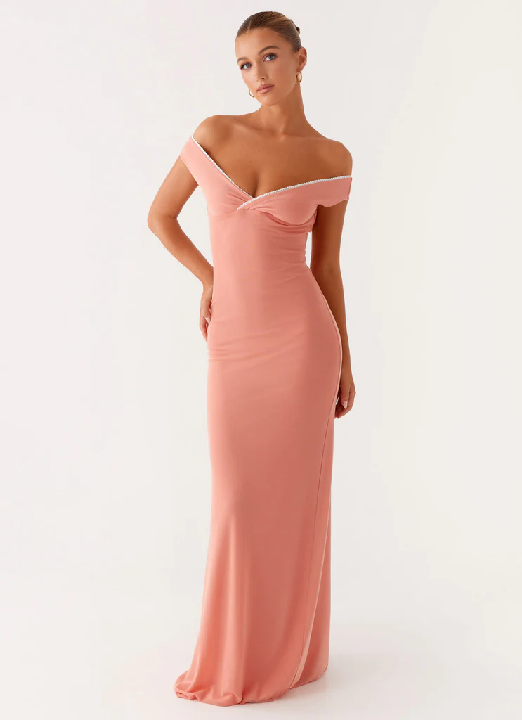 Katiya Maxi Dress - Pesca