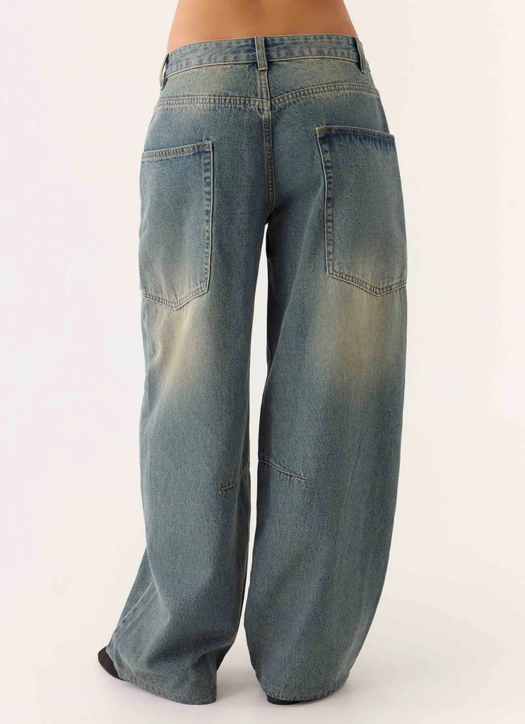 Jeans in Denim a Vita Bassa Joseph - Lavaggio Vintage Blu