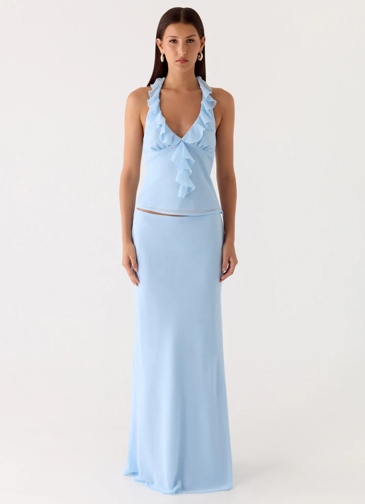 Gonna Maxi in Tulle Star Girl - Blu