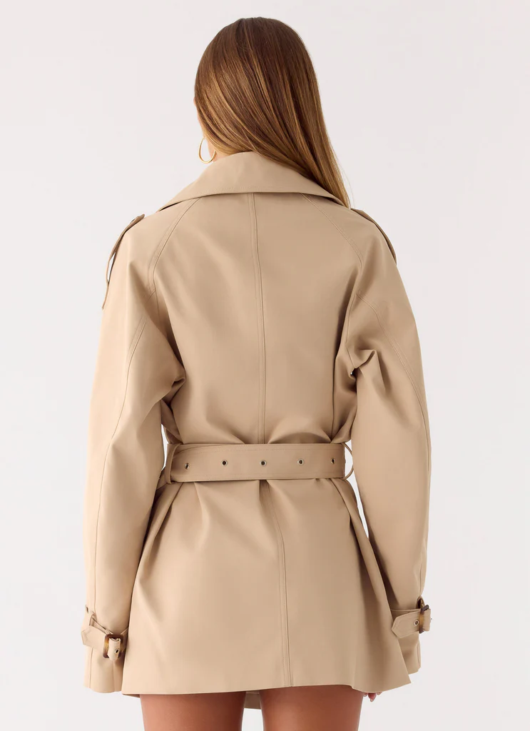 Giubbotto Mini Trench Jackie - Tan