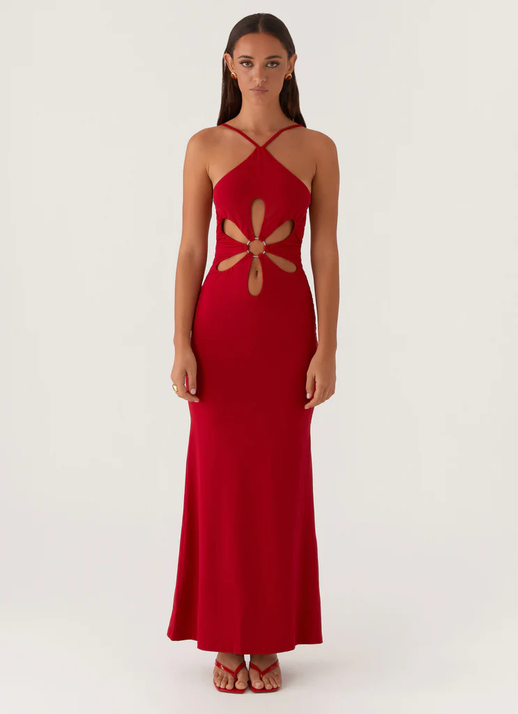 Vestito Maxi Grow Together - Rosso
