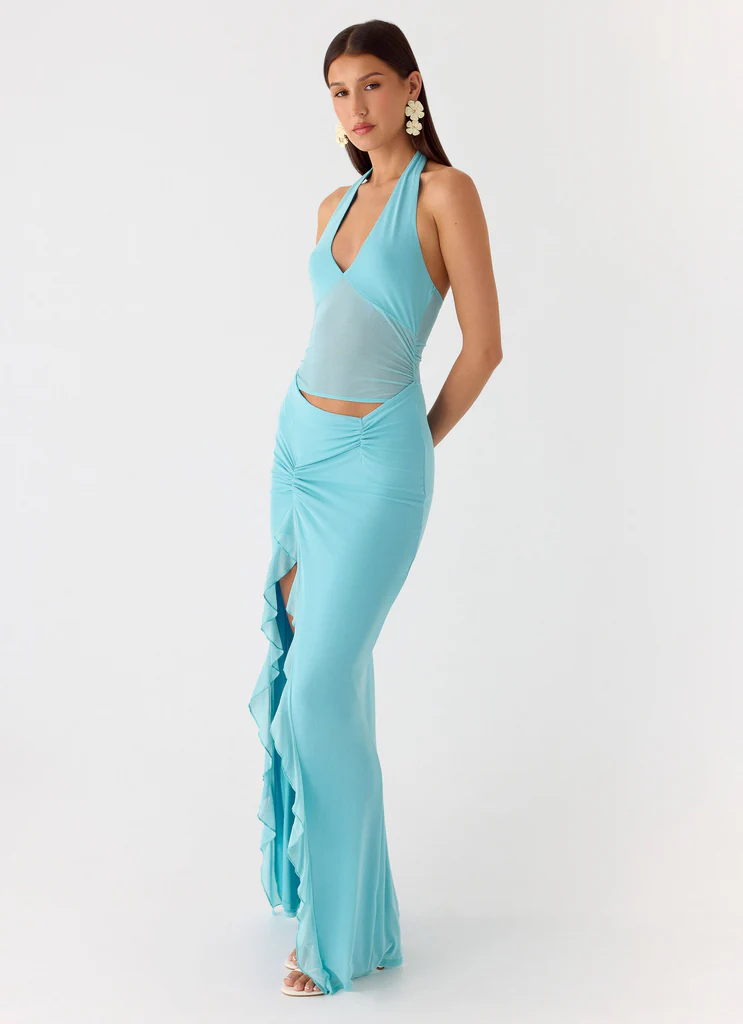 Abito Maxi Last Sequence - Azzurro Acqua