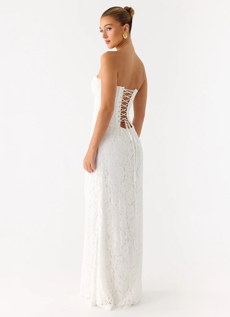 Vestito Maxi in Pizzo Already Know – Bianco Vestito Maxi in Pizzo Already Know - Bianco