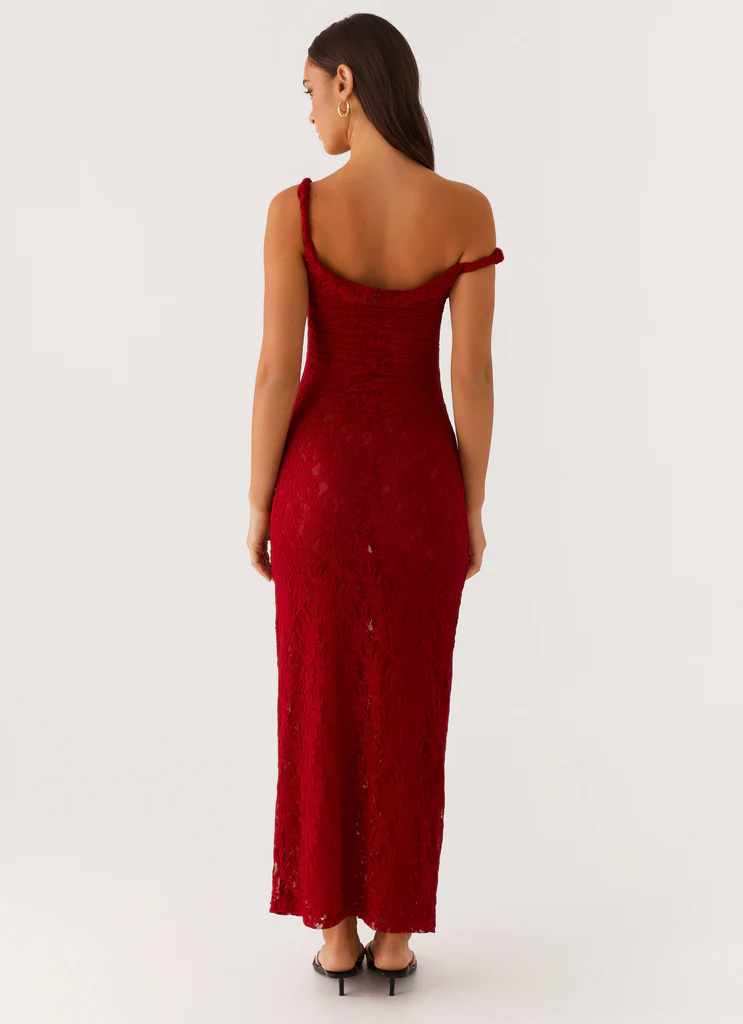 Abito Maxi con Spalline a Twist Arabella - Marrone