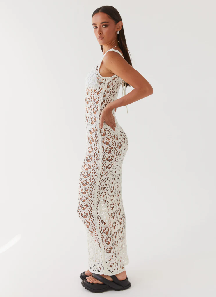 Tarlisa Abito Maxi All’uncinetto – Avorio Tarlisa Abito Maxi All'uncinetto - Avorio