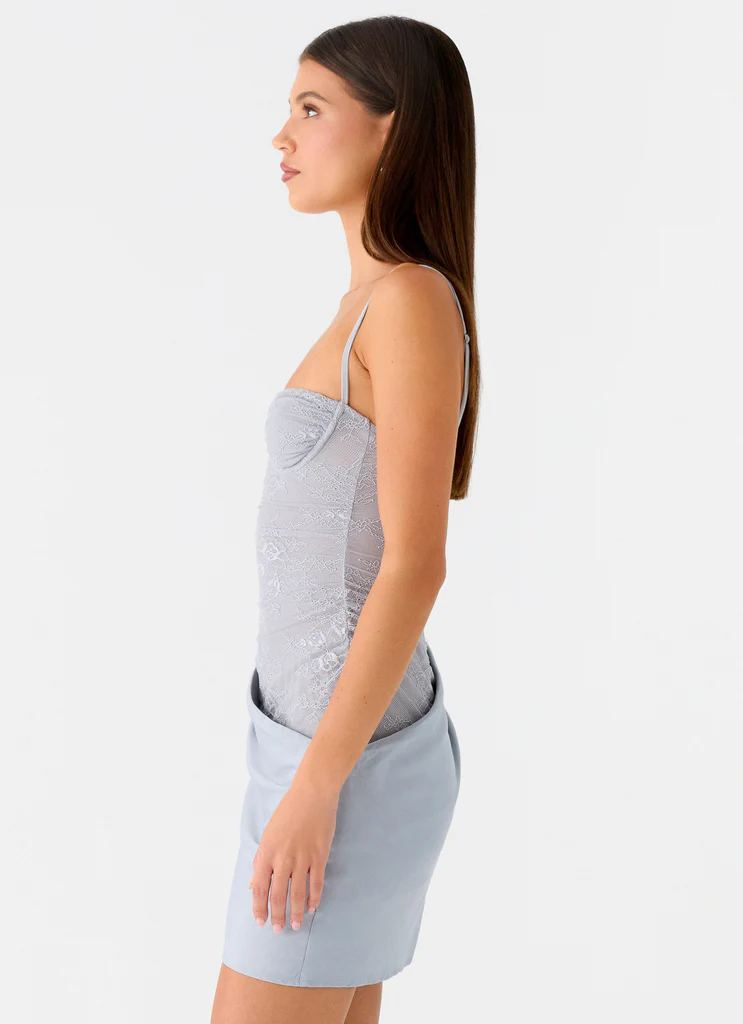 Romy Mini Vestito - Grigio