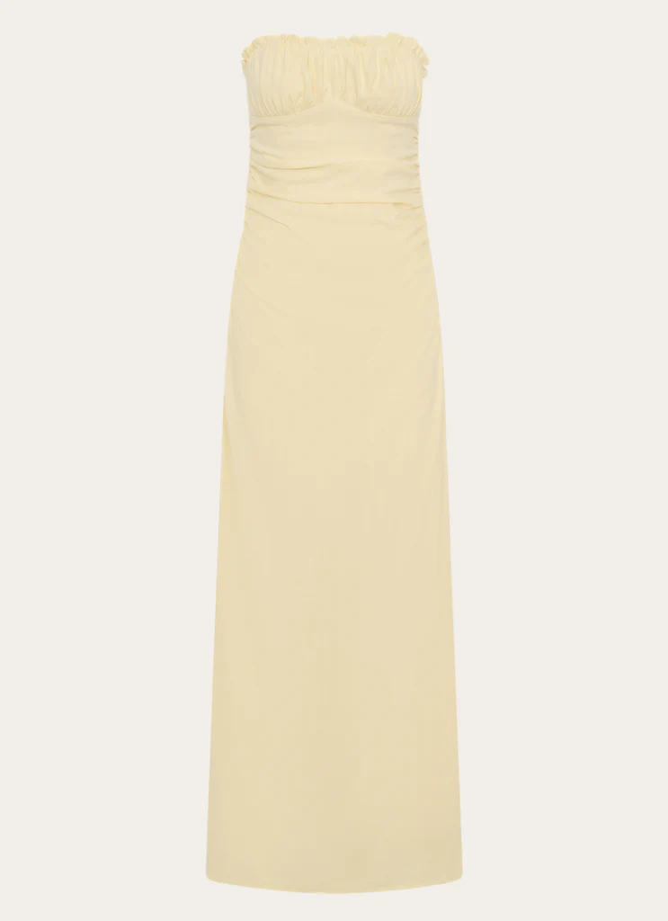 Abito Maxi Xena con Raccordo - Giallo