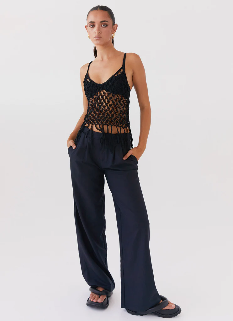 Top in rete Metro Wilds – Nero Top in rete Metro Wilds - Nero