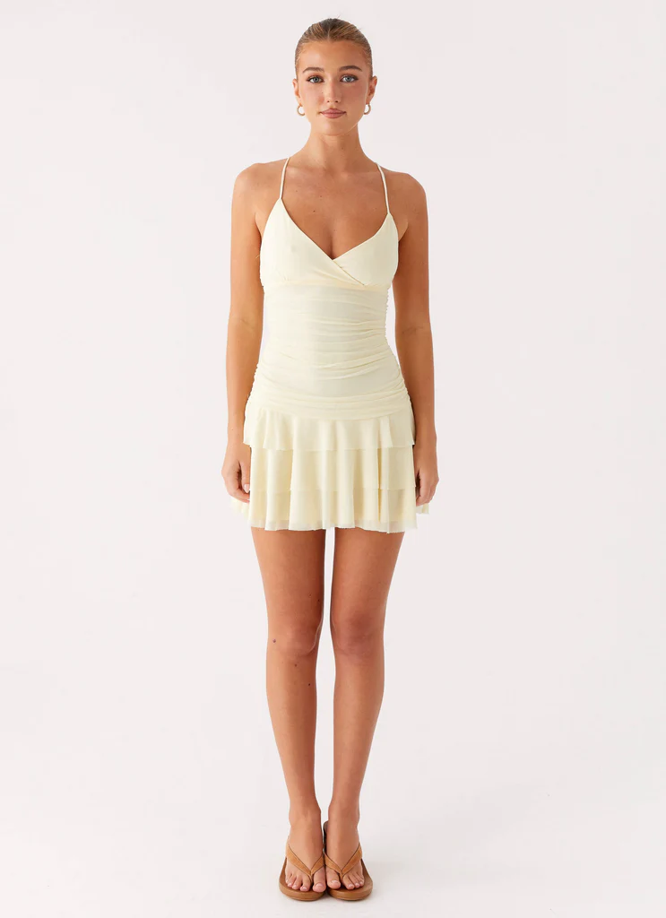 Emily Mini Vestito - Giallo