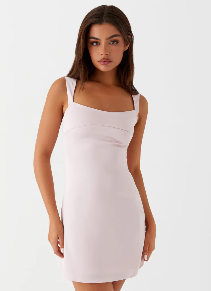 Oveste Abito Mini in Seta - Rosa