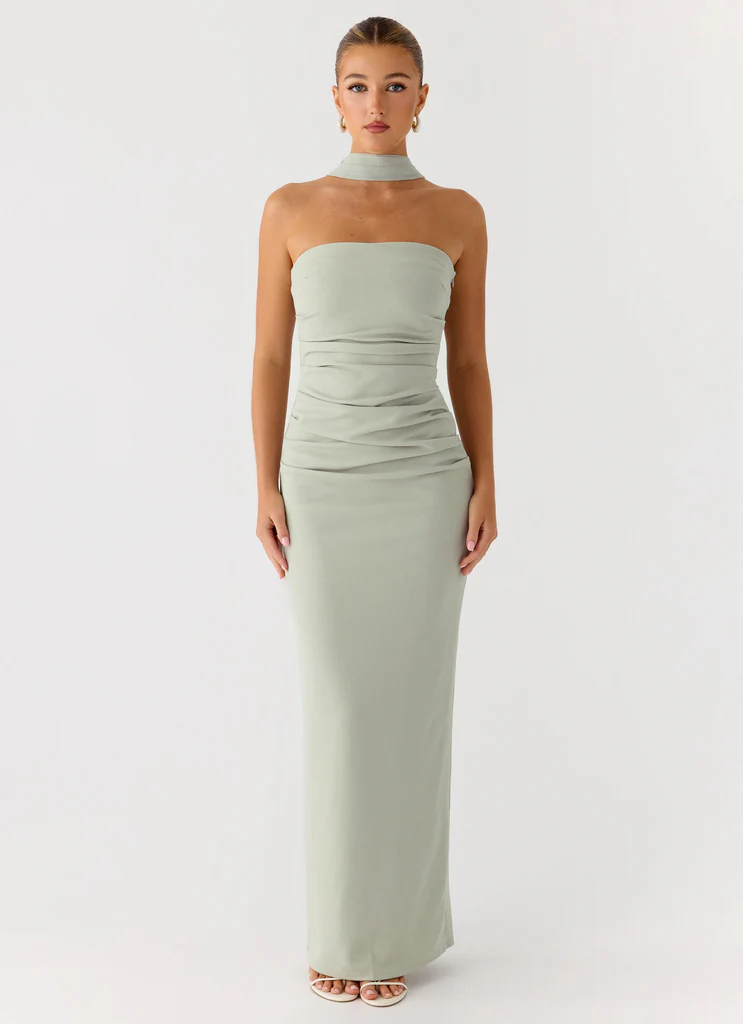 Vestito Maxi Libra - Verde Smeraldo Tenuemente