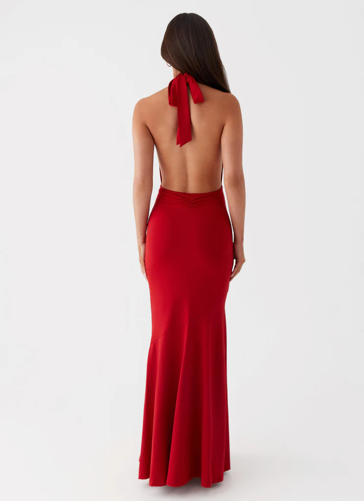 Abito Maxi Eliza Rose - Rosso