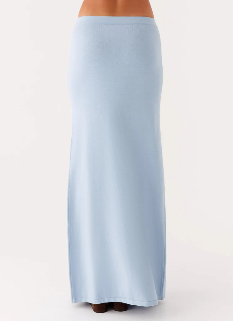 Maxi gonna Anastasia in maglia - Blu