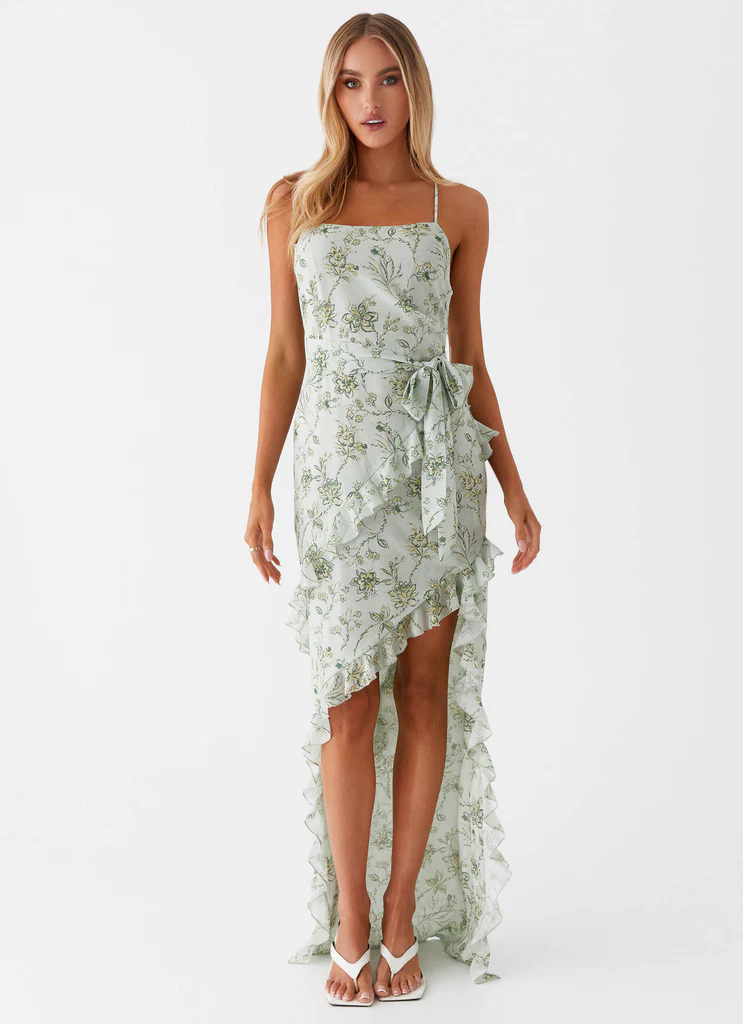 Vestito Maxi Sweet Serenity - Fiorato Sage
