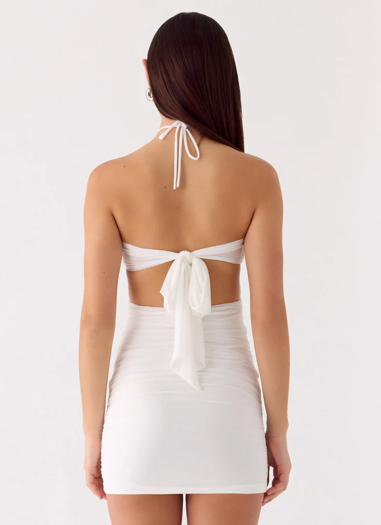 Vestito Mini Poetry - Bianco