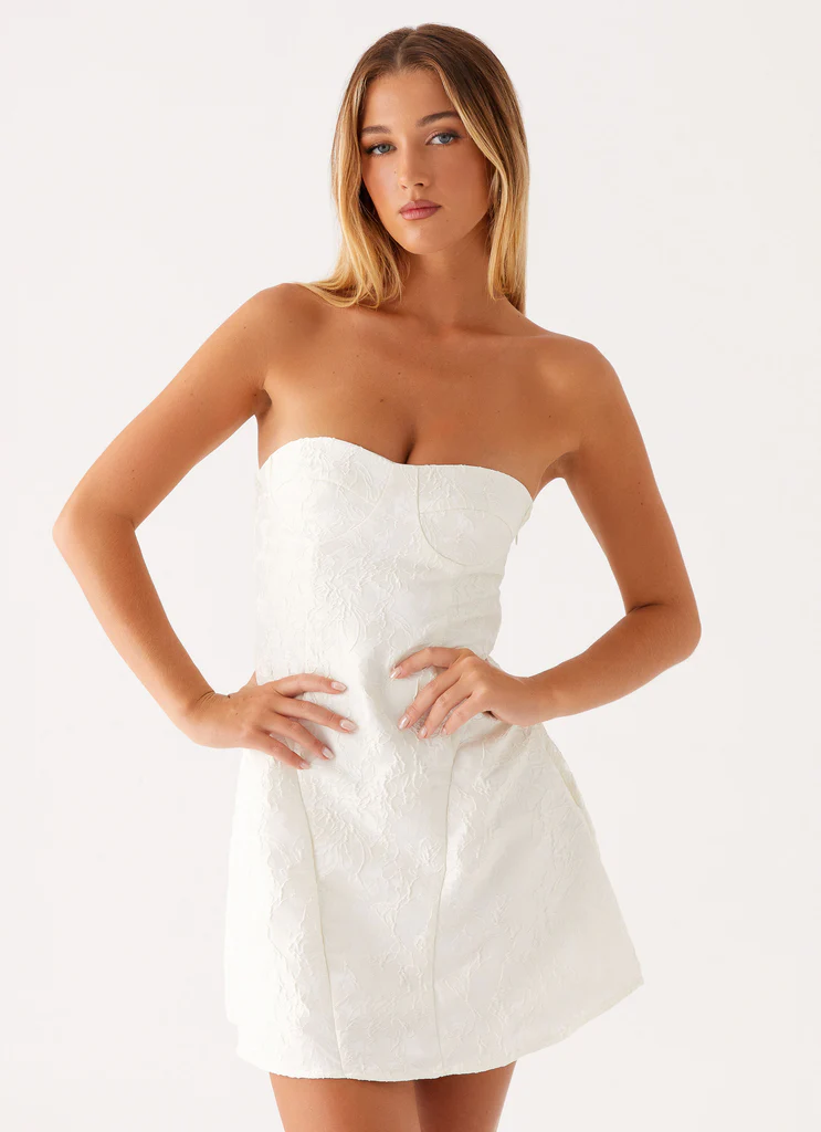 Miniabito così elegante - Bianco