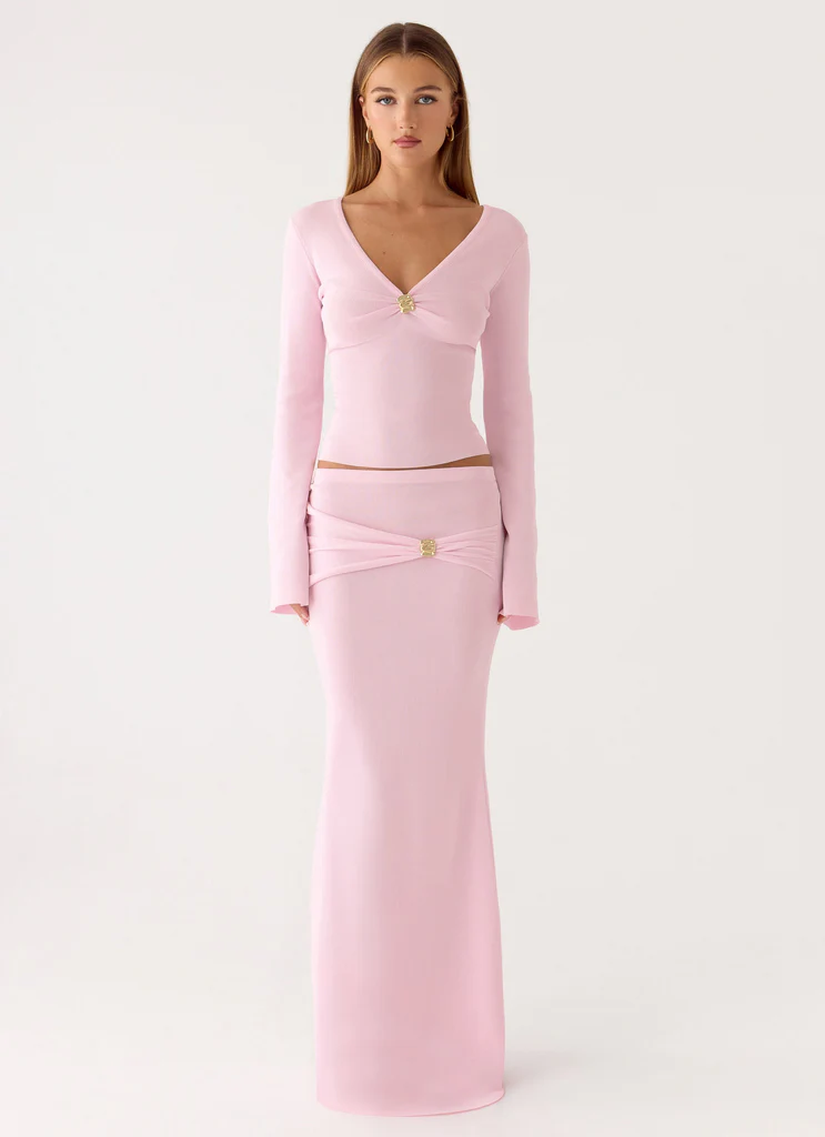 Top a Maniche Lunghe Colipso - Rosa