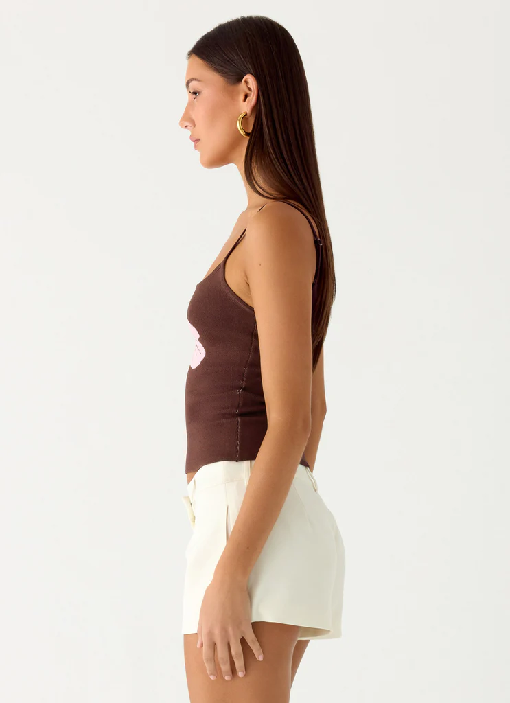 Top Tank A Maglia Ofira – Espresso Meadow Top Tank A Maglia Ofira - Espresso Meadow