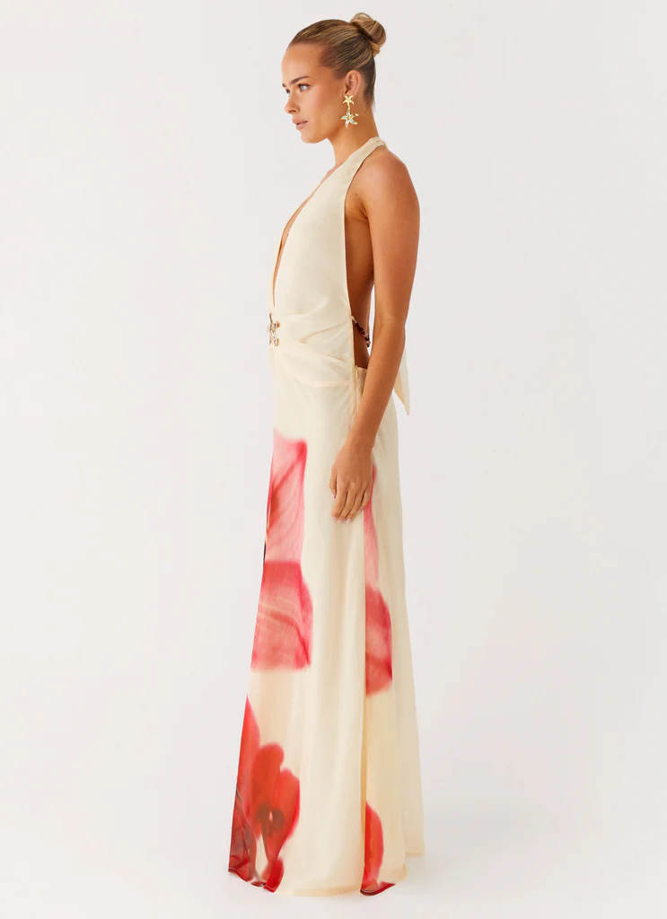 Abito Maxi Belivia - Fiori Gialli