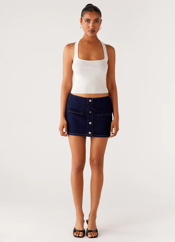 Mini gonna in denim Morrison – Indigo Mini gonna in denim Morrison - Indigo