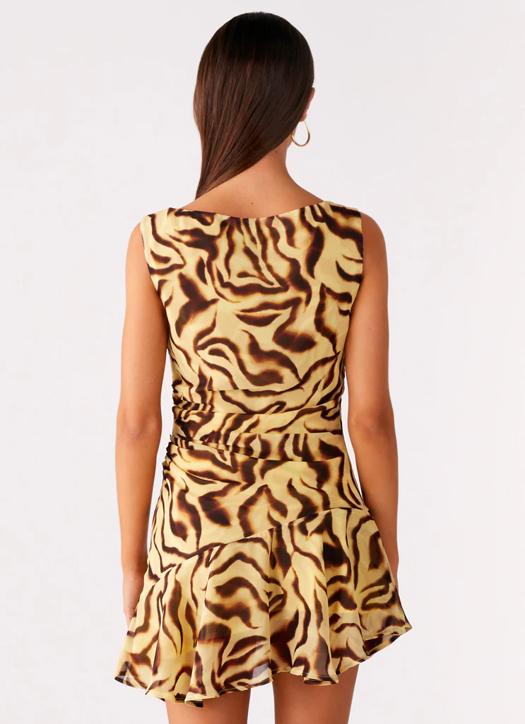 Vestito Mini Asimmetrico Maris - Stampato Laguna