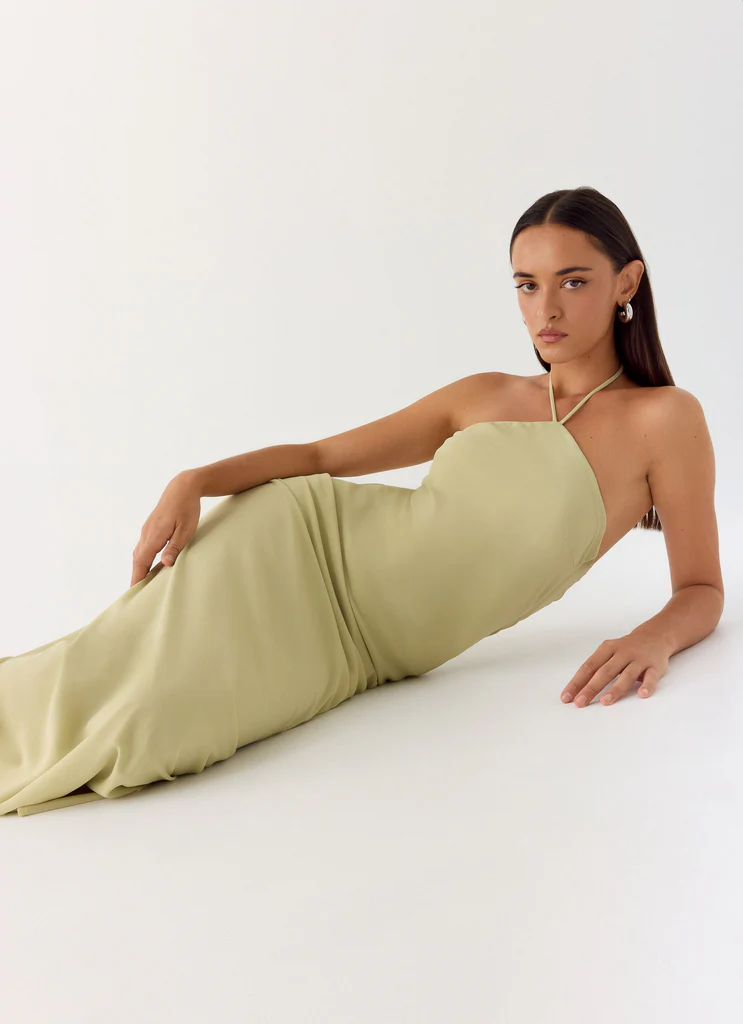 Abito Maxi Anouk Halter - Sage