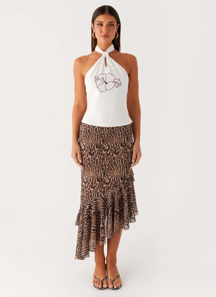 Wild Tide Midi Skirt - Ghepardo