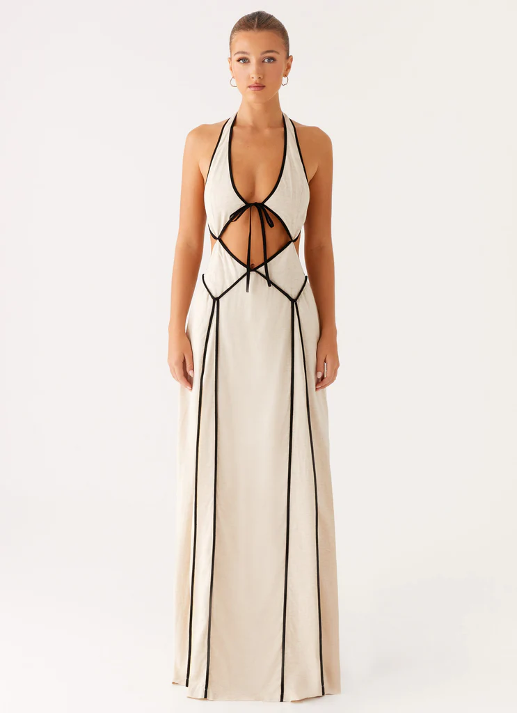 Vestito Maxi Sonnet - Avena