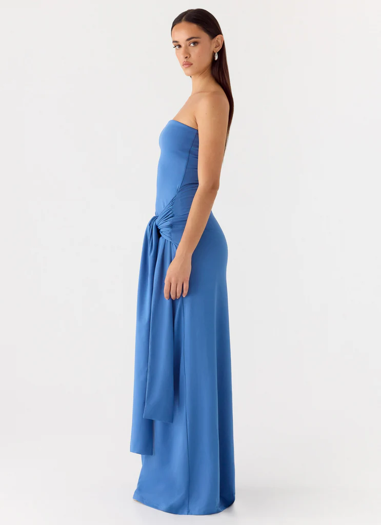 Abito Maxi Stole My Heart - Navy Lavorato