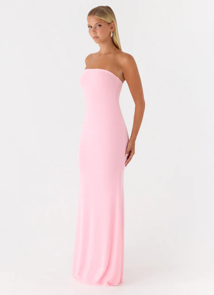 Abito Maxi Senza Spalline Iroha - Rosa